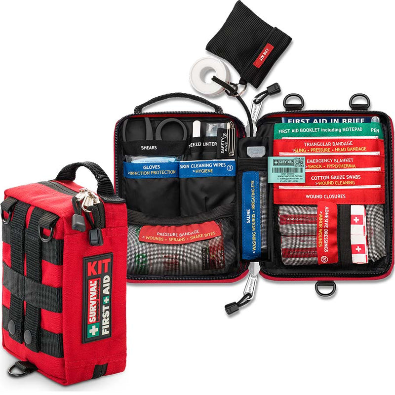Compact Handy First Aid Kit with essential medical supplies for personal emergencies.