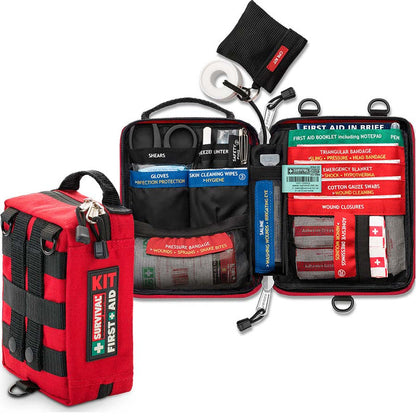 Compact Handy First Aid Kit with essential medical supplies for personal emergencies.
