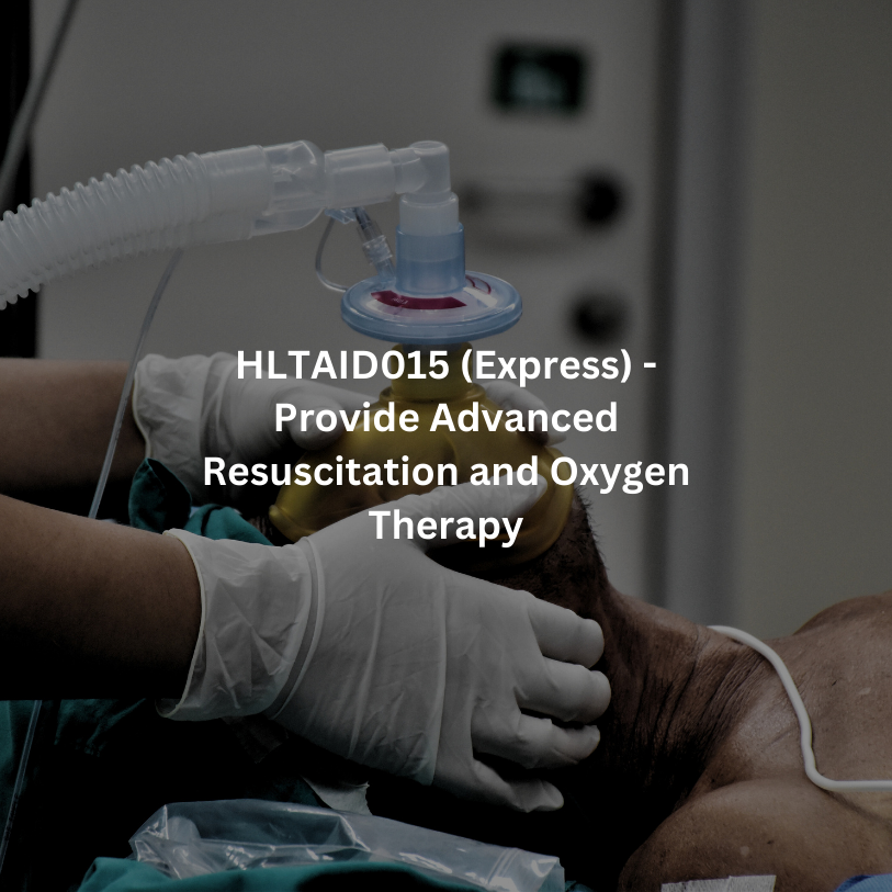 Advanced resuscitation and oxygen therapy training course image.