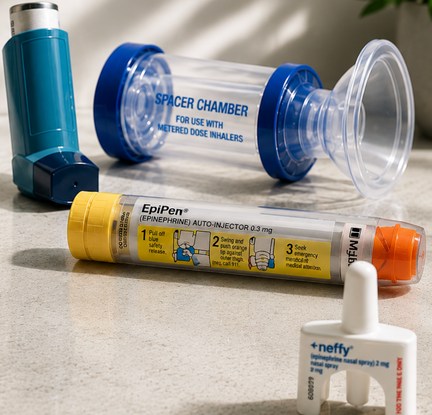 Anaphylaxis first aid training with adrenaline injector