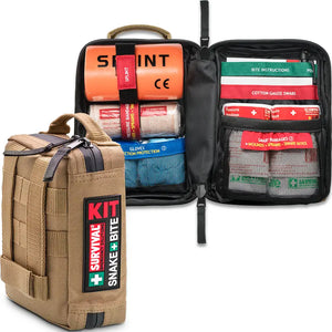 SURVIVAL Snake Bite KIT with SMART Bandage for venomous bites and outdoor injuries.